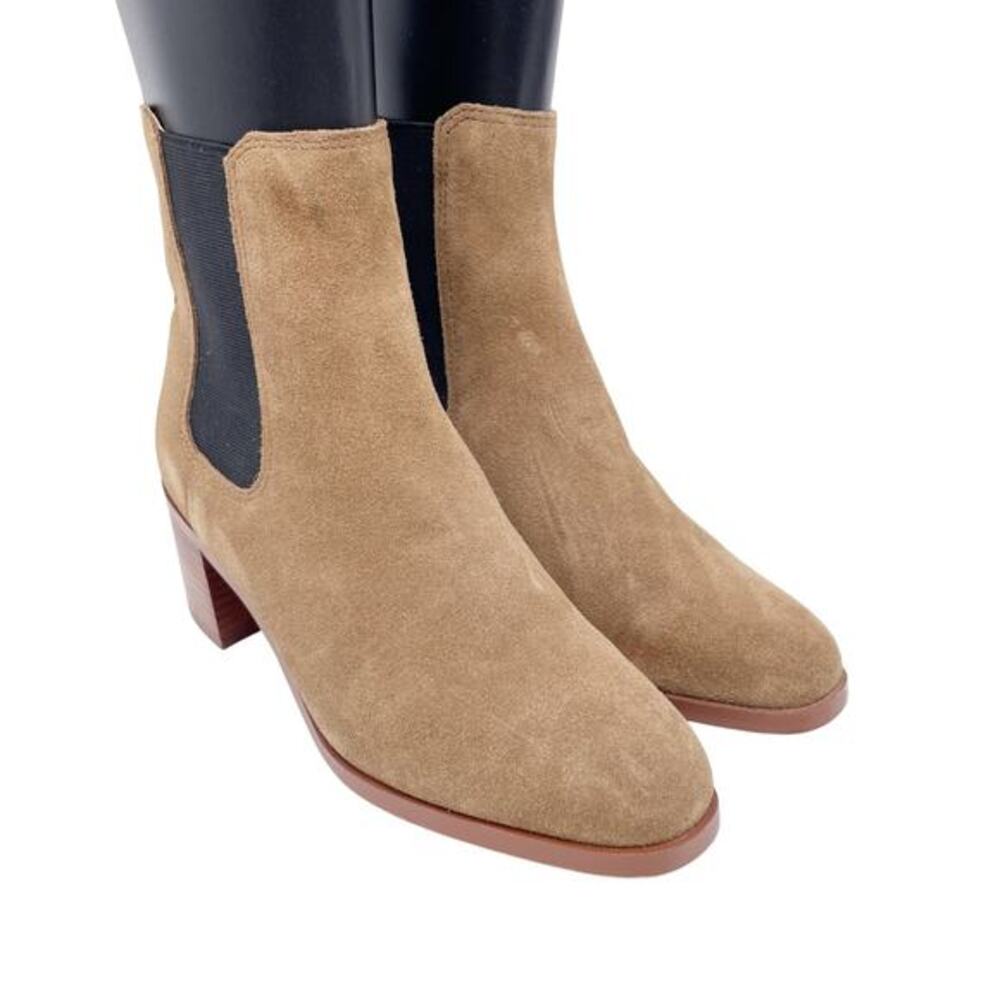 Steve Madden Women's Rhiannon Chelsea Boot Cognac‎ Suede Size 7M